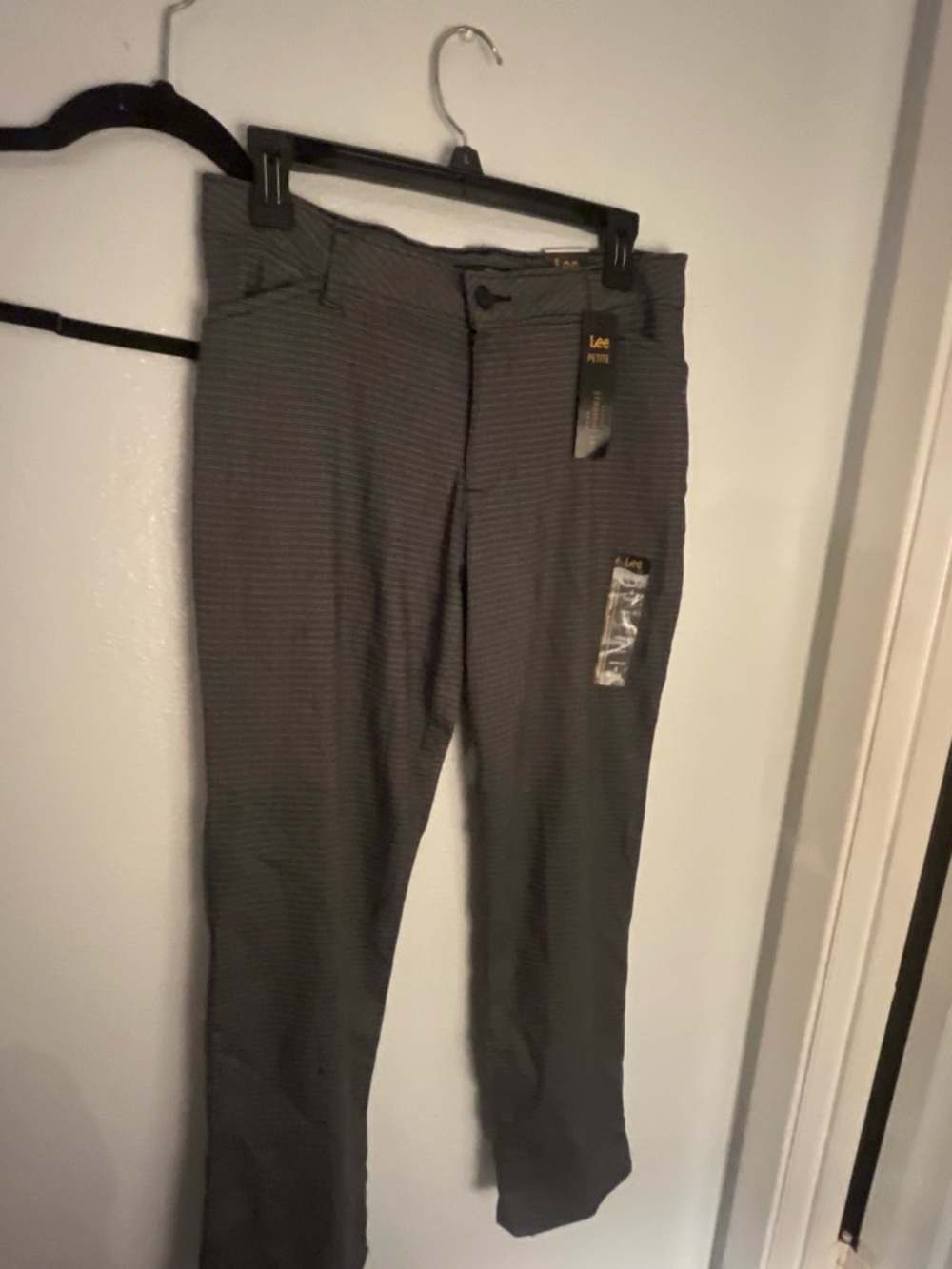 Lee Men’s Dark Gray Dress Pants - Slim Straight